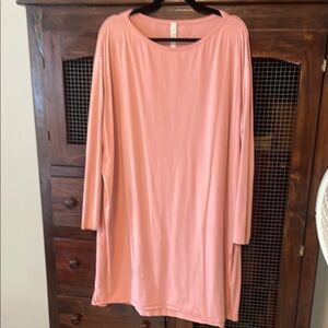Lululemon Athletica Coral Long Sleeve Dress